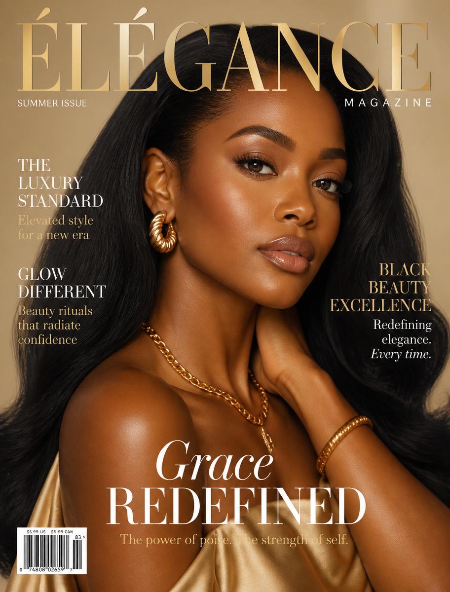 Sleek silk press with volume